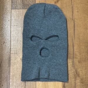 Gray Knit Balaclava